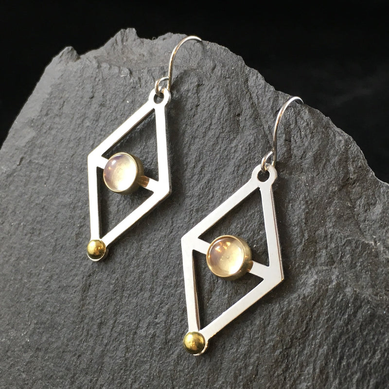 Stacking Triangles | Drop Earrings