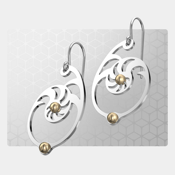 Fibonacci 2 | Drop Earrings