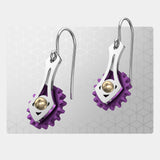 Hollow Drop | Drop Earrings with Gear